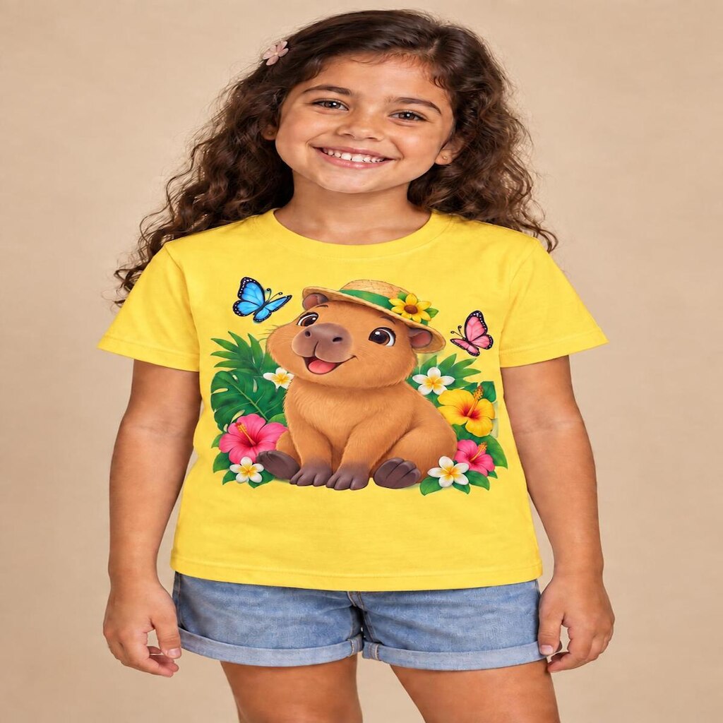 Camiseta Infantil Capivara
