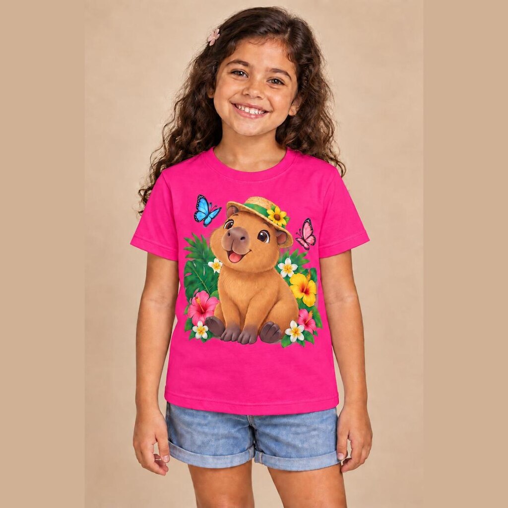 Camiseta Infantil Capivara