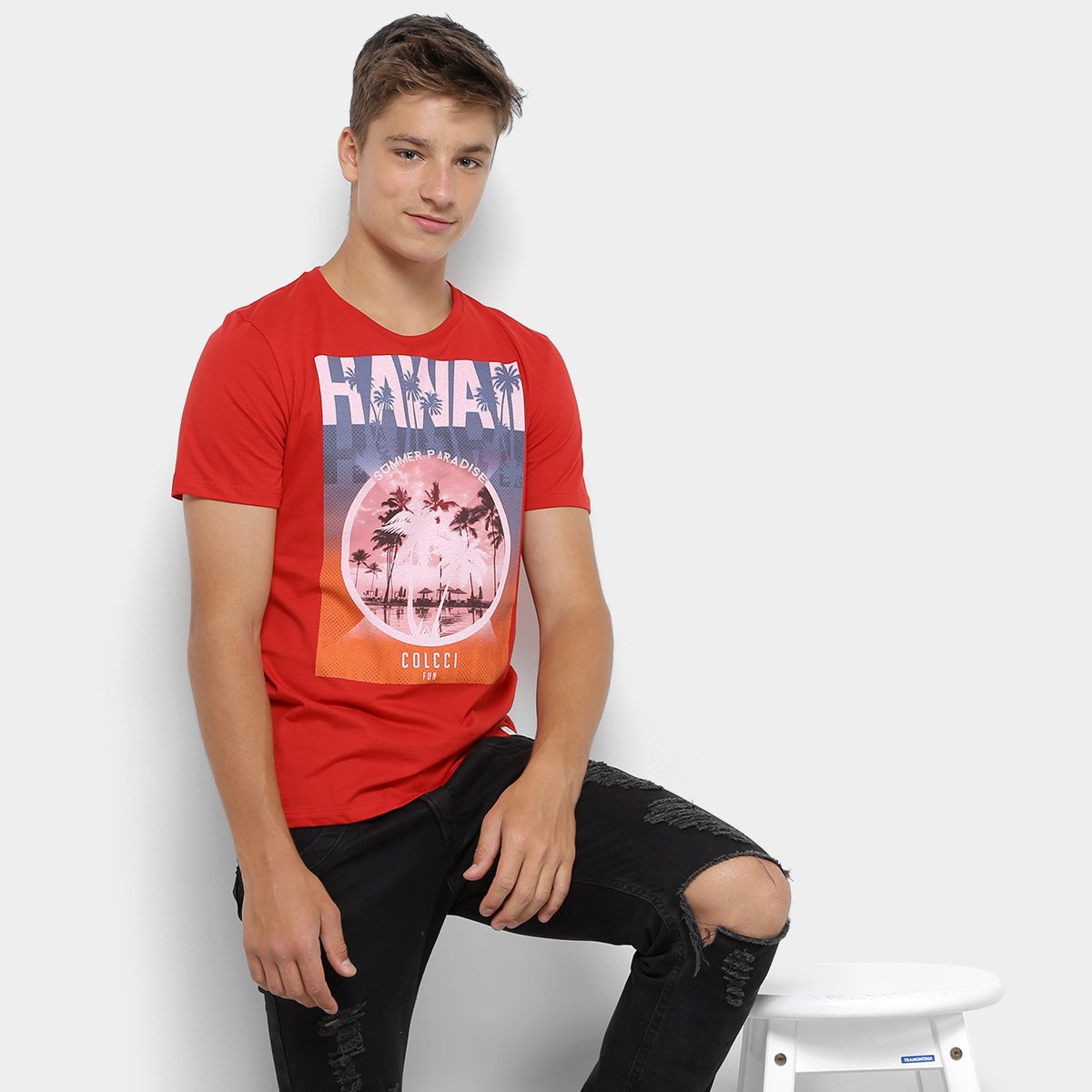 Camiseta Infantil Colcci Hawai Masculina - Vermelho é ruim? Camiseta Infantil Colcci Hawai Masculina - Vermelho é boa?