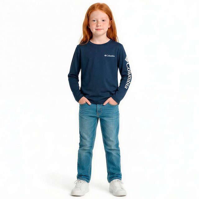 Camiseta Infantil Columbia Aurora Manga Longa Omni-Wick