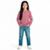 Camiseta Infantil Columbia Aurora Manga Longa Omni-Wick - Bordô
