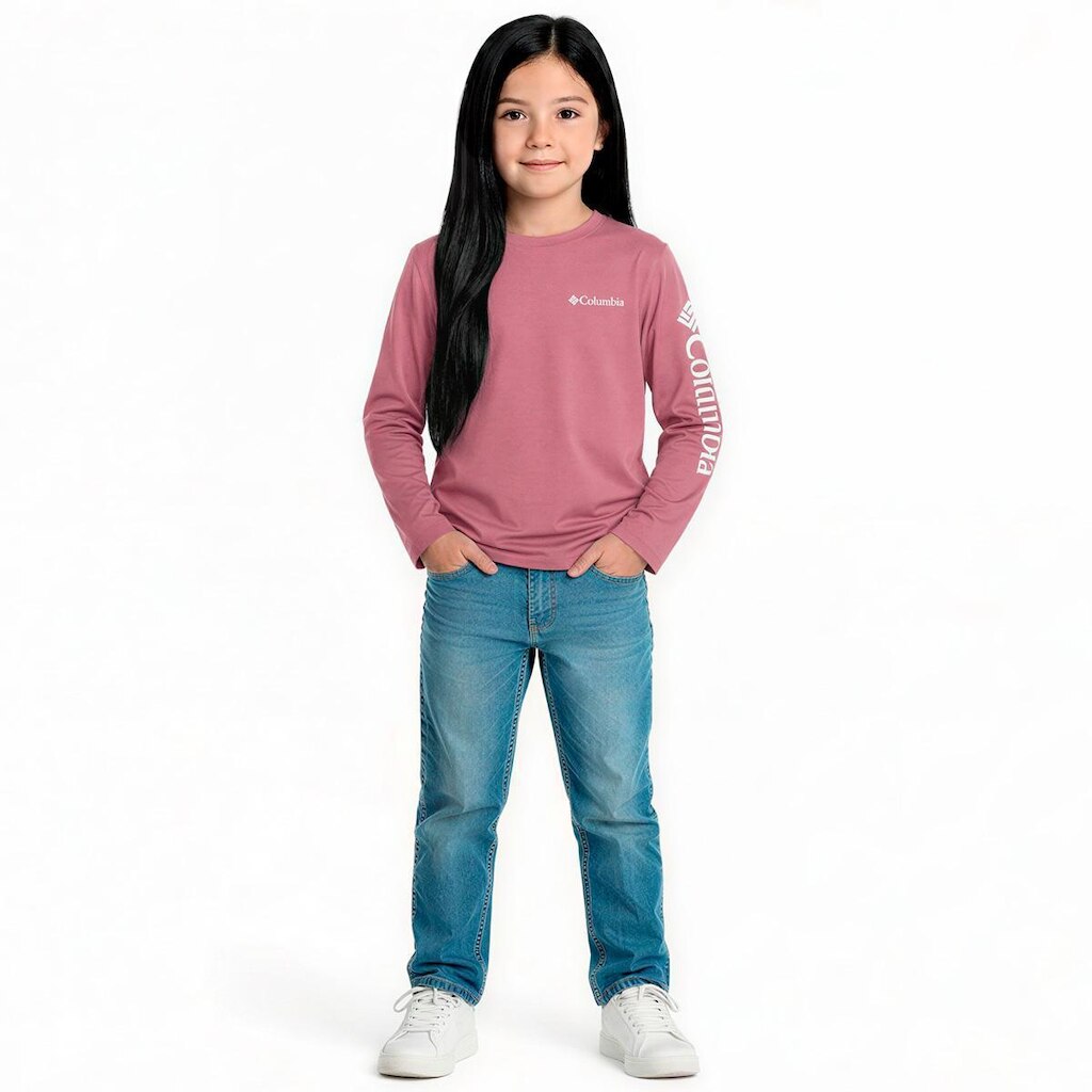 Camiseta Infantil Columbia Aurora Manga Longa Omni-Wick