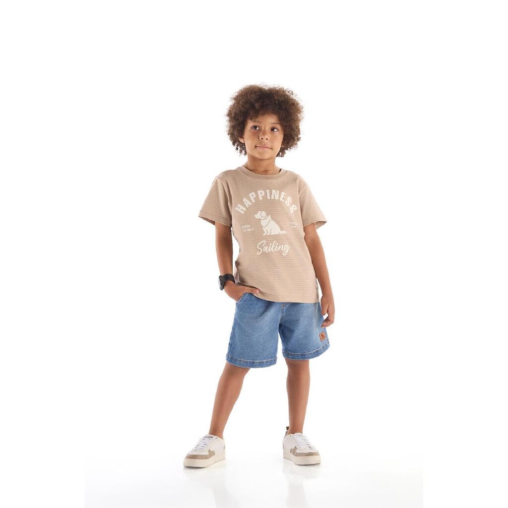 Camiseta Infantil com Estampa 3D Quimby