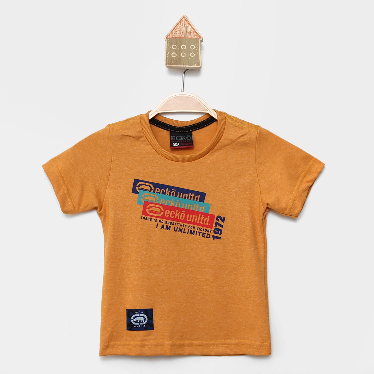 Camiseta Infantil Ecko Bisque Menino - Amarelo Menor preço em Camiseta Infantil Ecko Bisque Menino - Amarelo