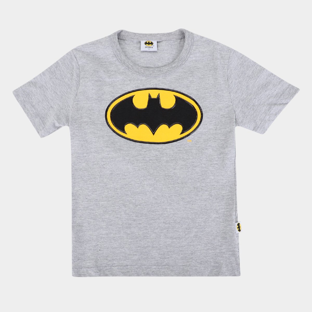 Camiseta Infantil Fakini Batman Masculina - Mescla Menor preço em Camiseta Infantil Fakini Batman Masculina - Mescla