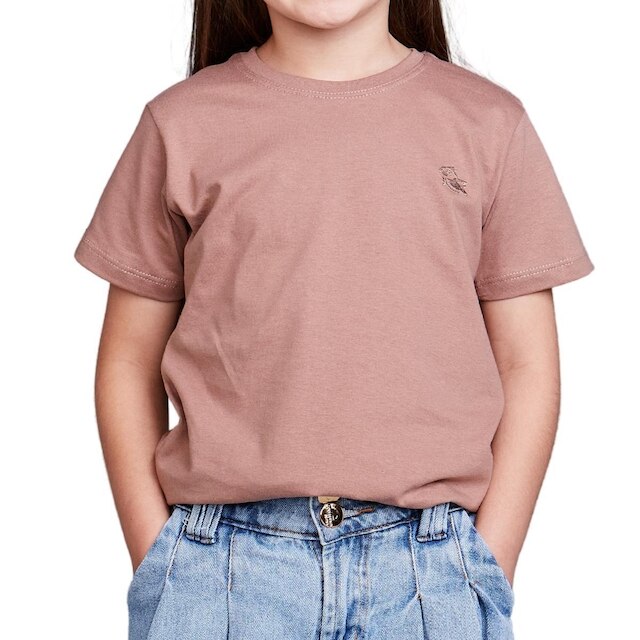 Camiseta Infantil Feminina 100% Algodão