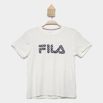 Camiseta Infantil Fila Letter Slim Menina - Feminino