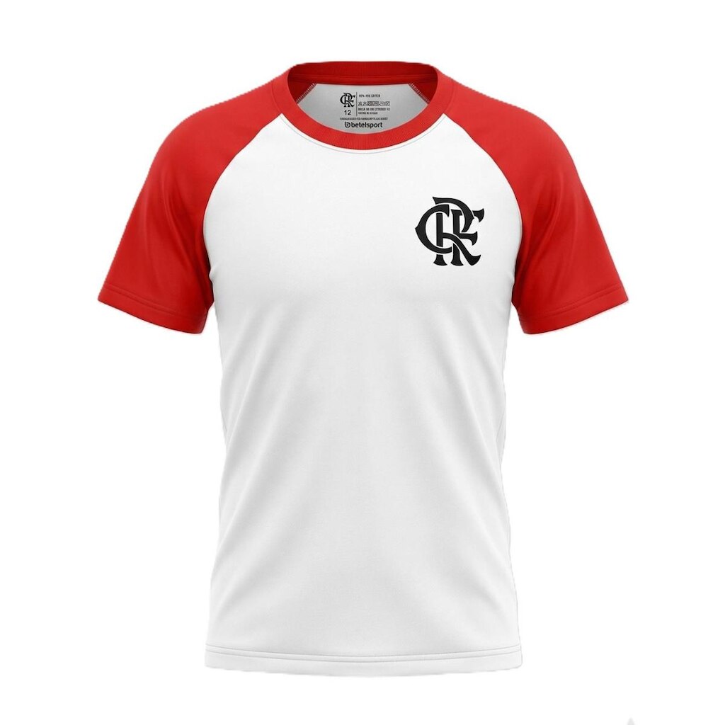 Camiseta Infantil Flamengo Licenciada Oficial - Branco