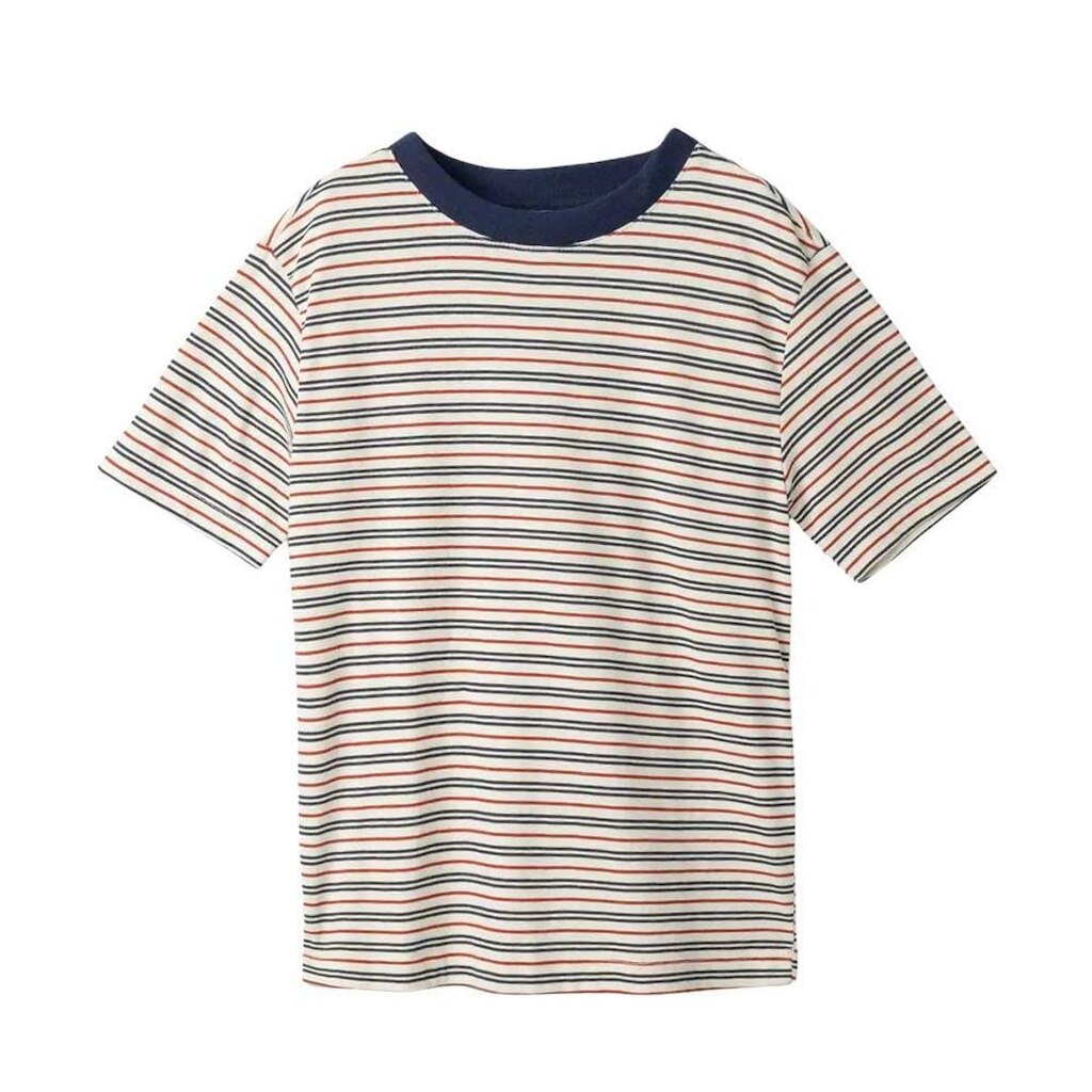 Camiseta Infantil Hering Listrada Azul Marinho