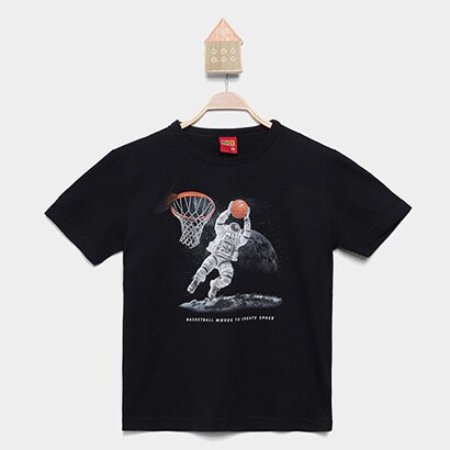 Camiseta Infantil Kyly Espaço Menino - Masculino