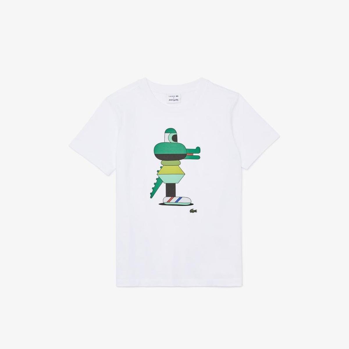 Camiseta Infantil Lacoste x Jeremyville Masculina - Branco | Zattini