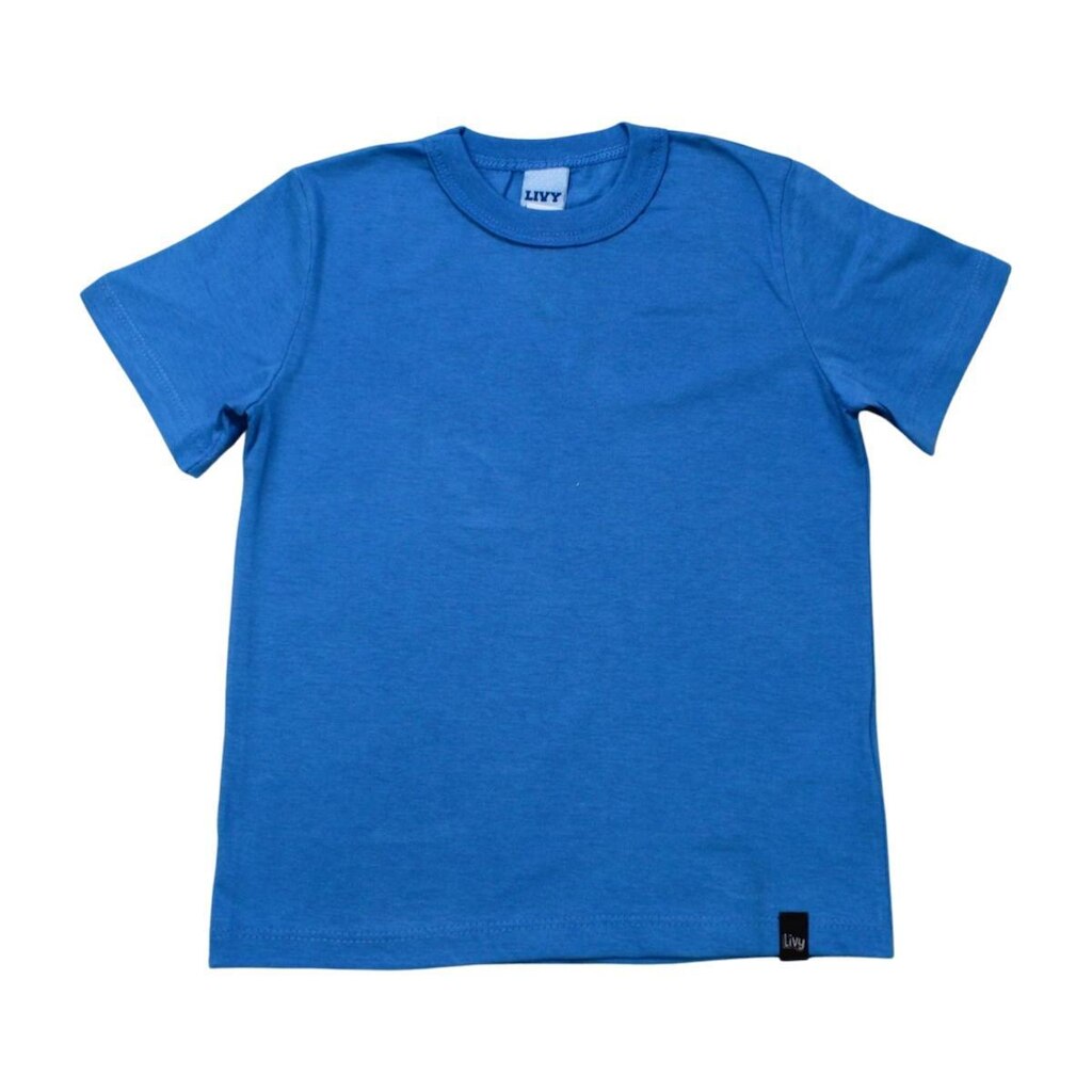 Camiseta Infantil Manga Curta Básica Algodão 1025 - Livy