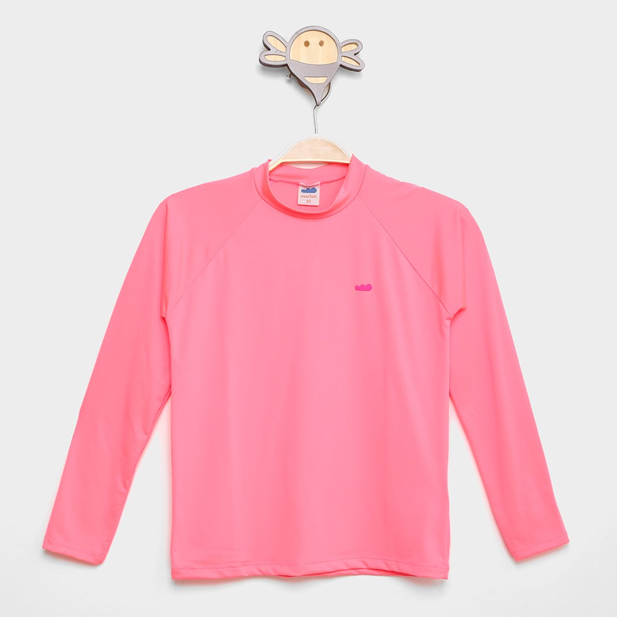Camiseta Infantil Marlan Manga Longa Proteção UV Feminina - Rosa Menor preço em Camiseta Infantil Marlan Manga Longa Proteção UV Feminina - Rosa