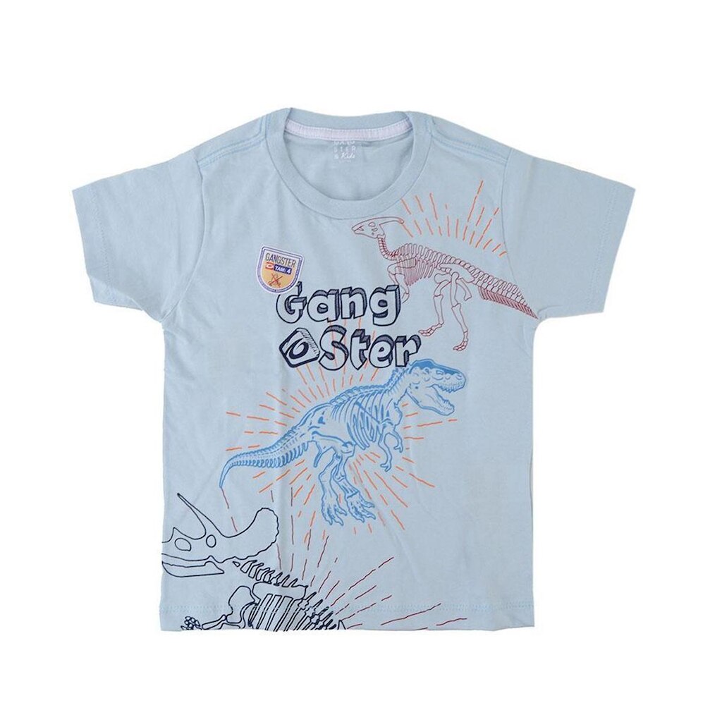 Camiseta Infantil Masculina Gangster MC Azul - 860106