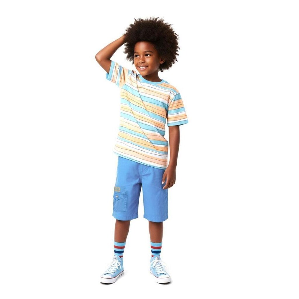 Camiseta Infantil Menino Aulinha de Surf Alphabeto Azul
