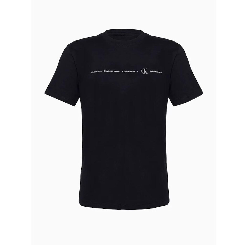 Camiseta Infantil Menino Calvin klein Logo CK Preta