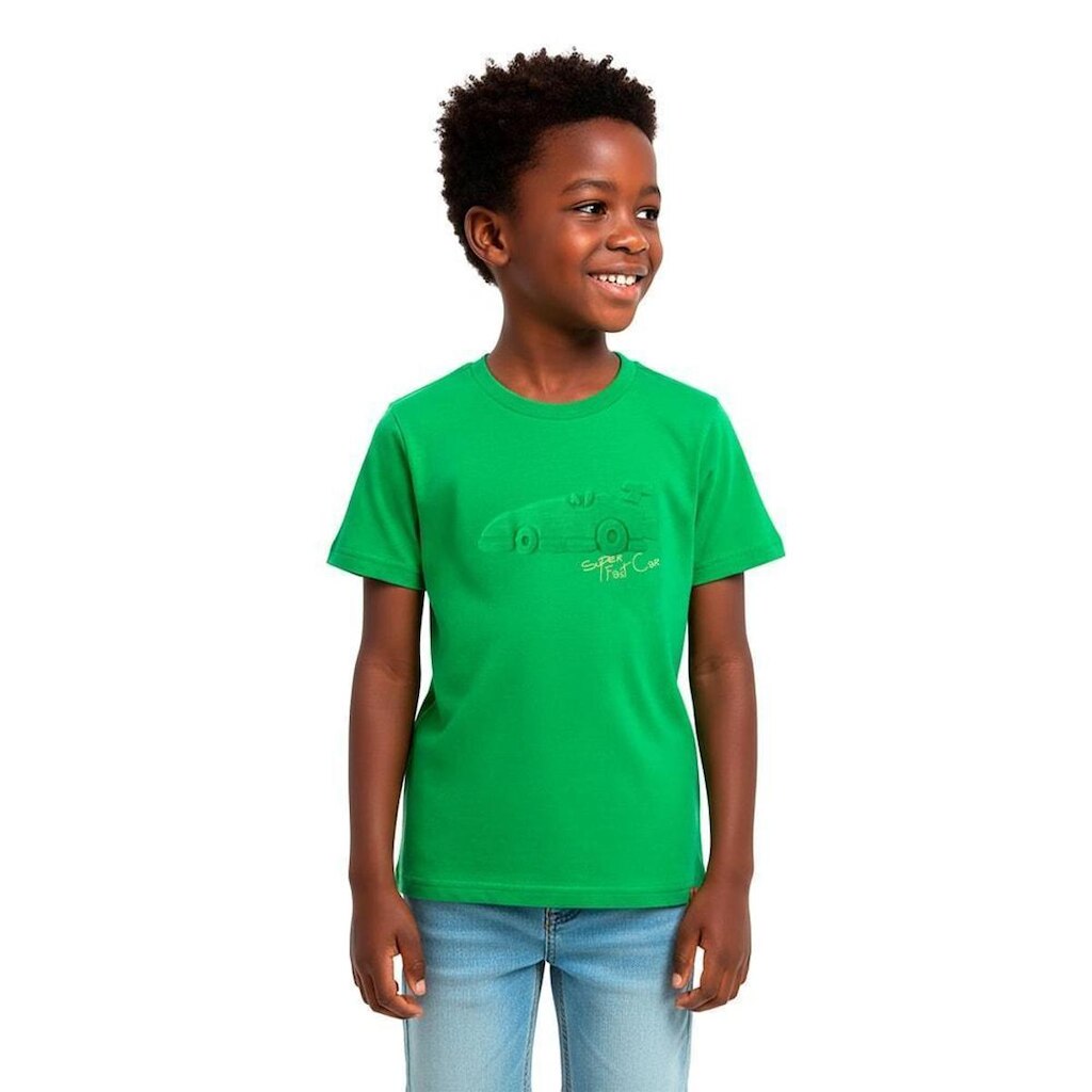Camiseta Infantil Menino Carro Alphabeto Pequi