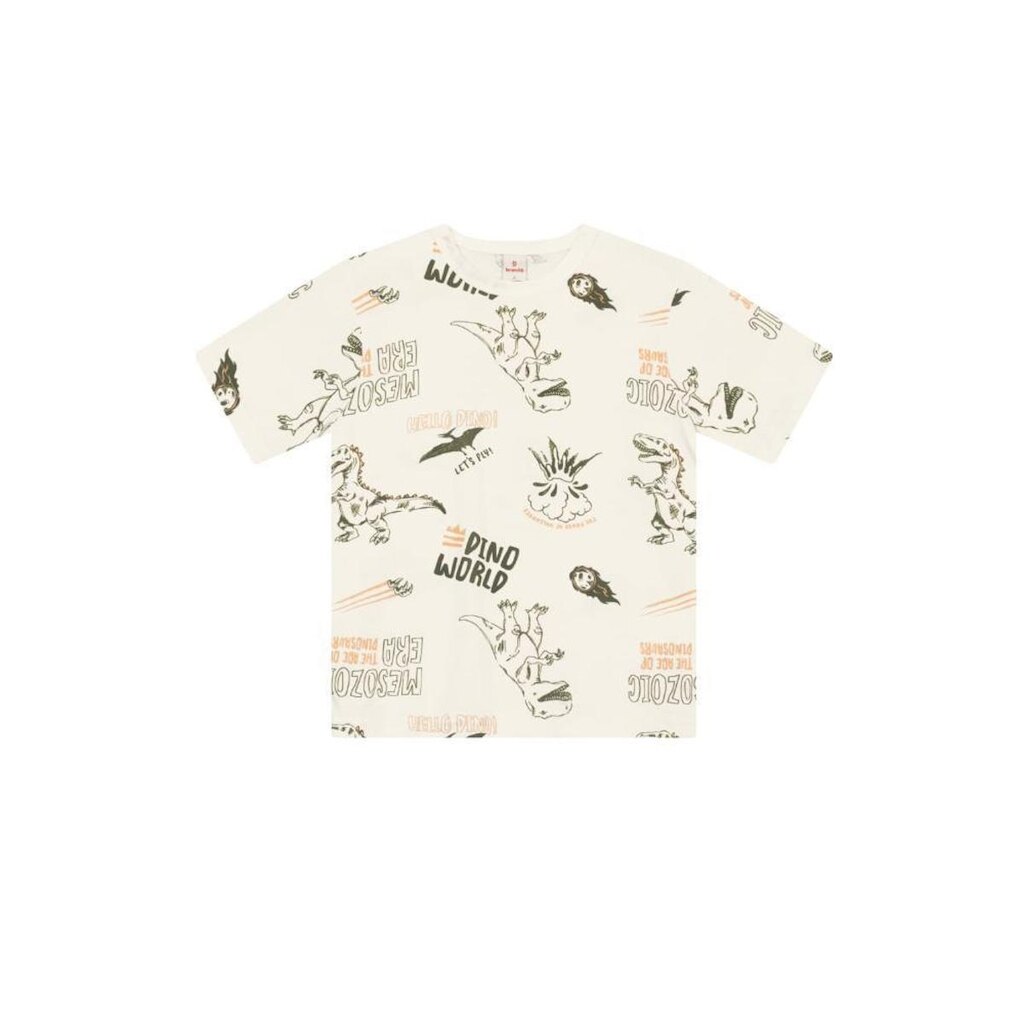Camiseta Infantil Menino De Dinossauro Brandili