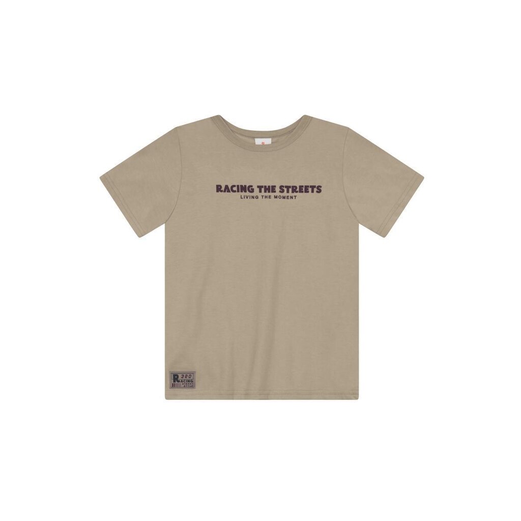 Camiseta infantil menino em malha estampada Brandili