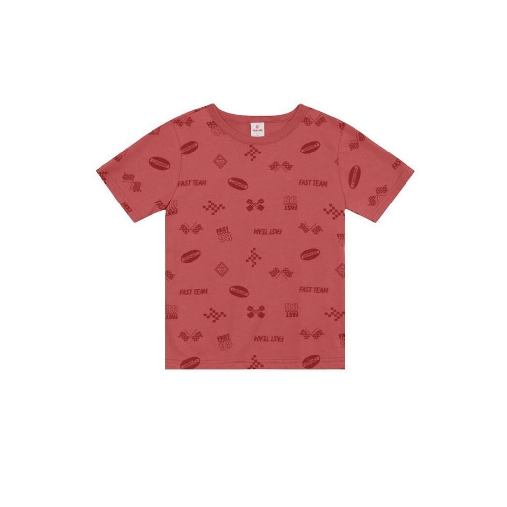 Camiseta infantil menino em meia malha Brandili