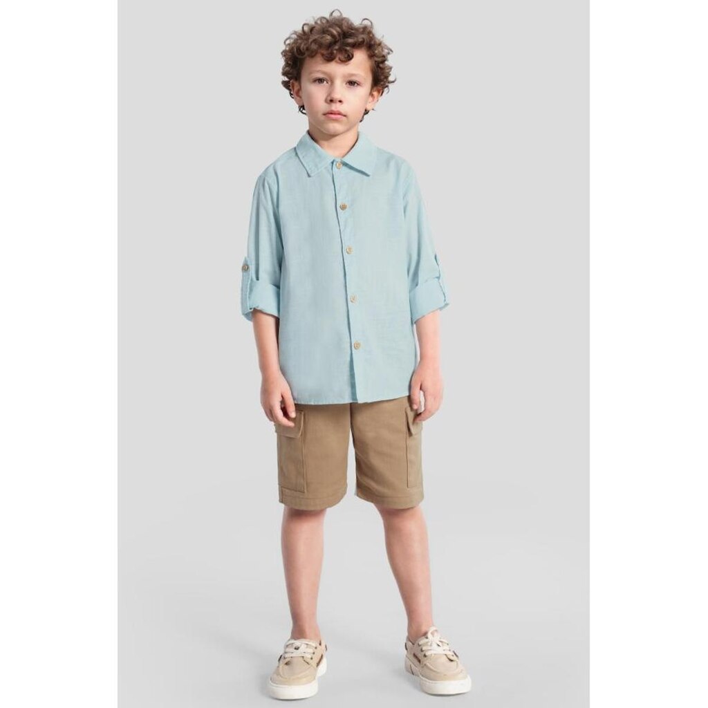 Camiseta infantil menino em viscose Mundi