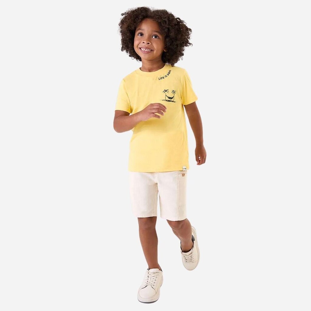 Camiseta Infantil Menino Estampa Life Is Good Em Algodão - Malwee Kids