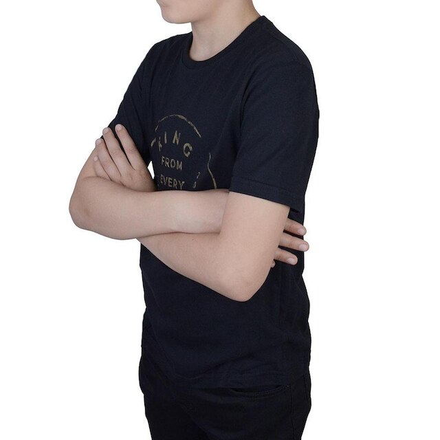 Camiseta Infantil Menino King&joe Malha Preta - CA11047