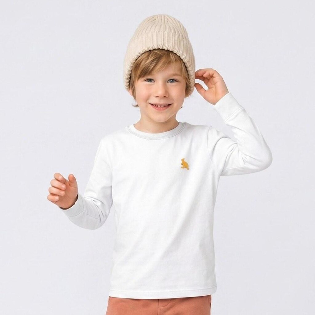 Camiseta Infantil Menino Lisa Manga Longa Upalôo