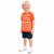 Camiseta Infantil Menino Listras Alphabeto - Rosa