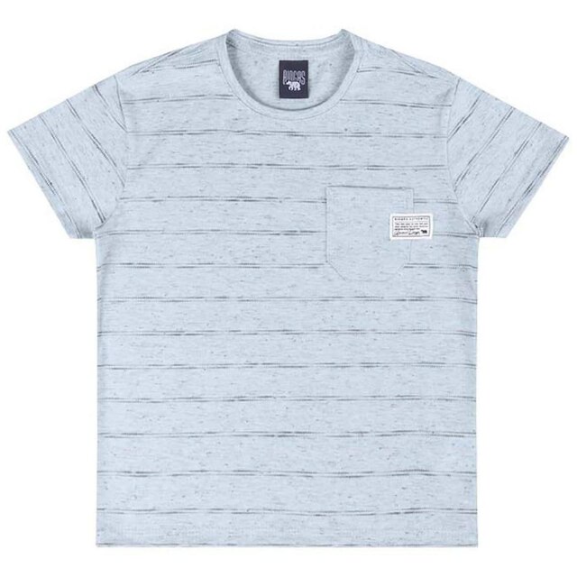 Camiseta Infantil Menino Mangas Curtas Malha Linho Tam 4 a 10 - Biogás