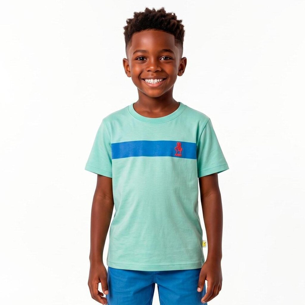 Camiseta Infantil Menino Mãozinha Alphabeto