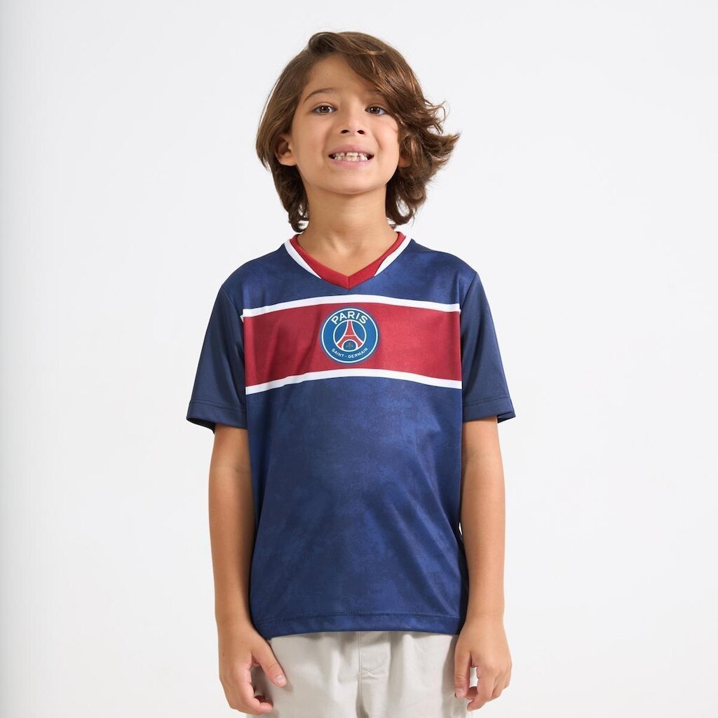 Camiseta Infantil Menino PSG Brook Azul Marinho Original