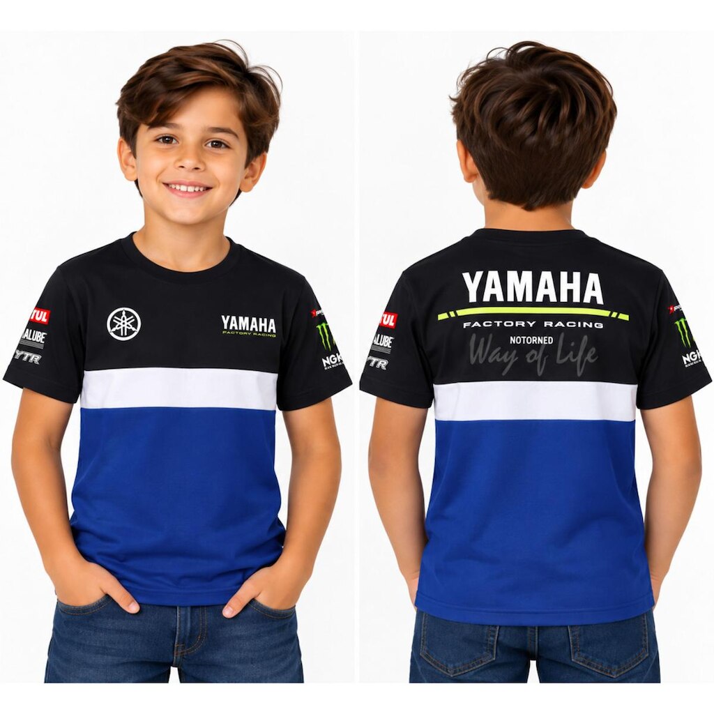 Camiseta Infantil PARA Fans Yamaha Moto Motocross
