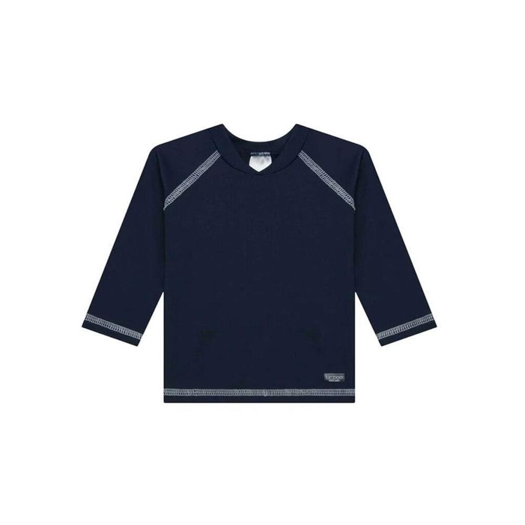 Camiseta Infantil Praia c/ Proteção Solar UV 50+ Marinho Luc.Boo