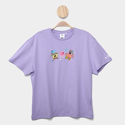Camiseta Infantil Puma x Bob Esponja Menina - Feminino