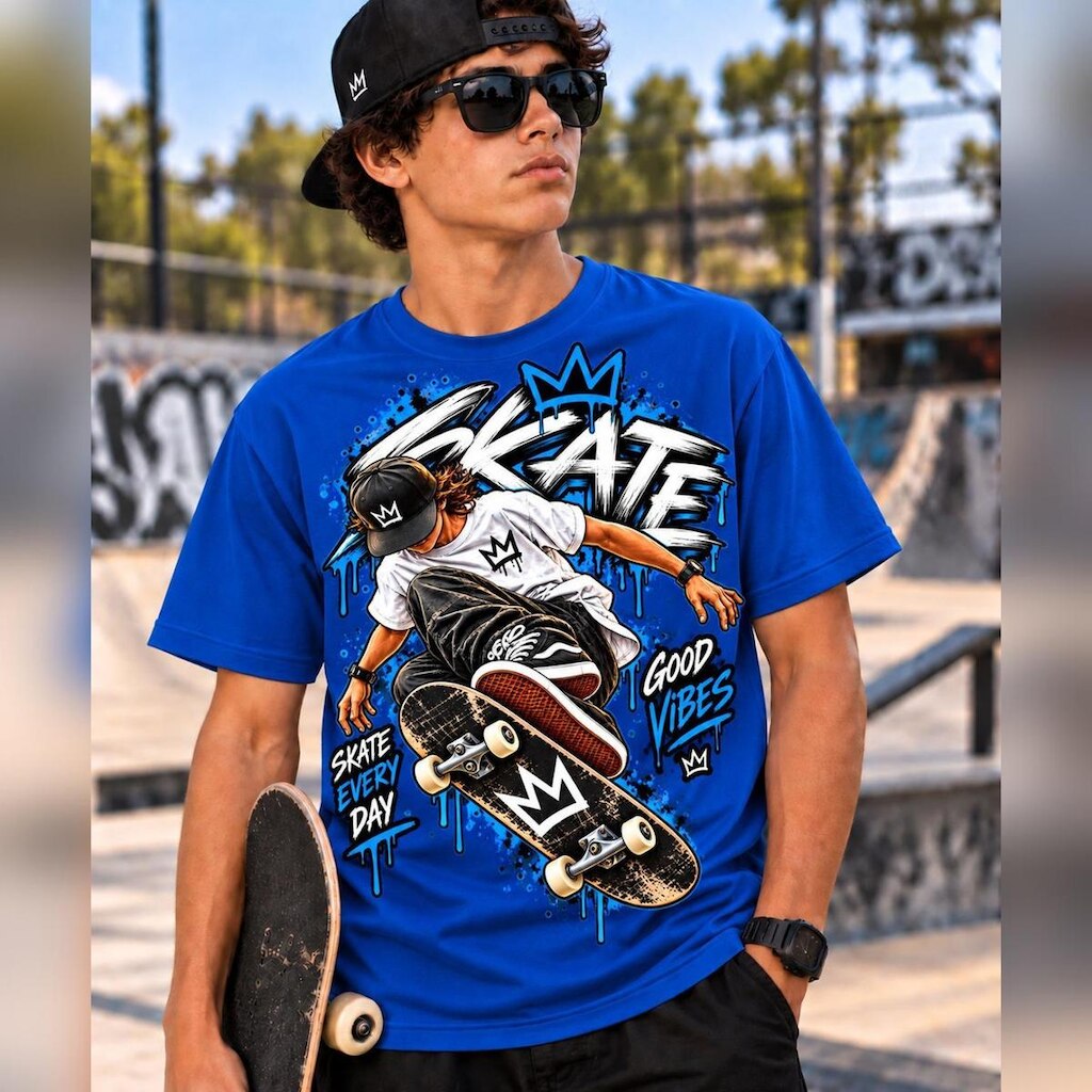 Camiseta Infantil Skate