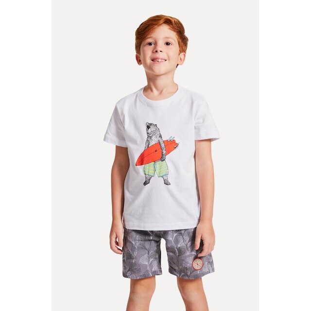 Camiseta Infantil Surf Bear Conforto Reserva Mini
