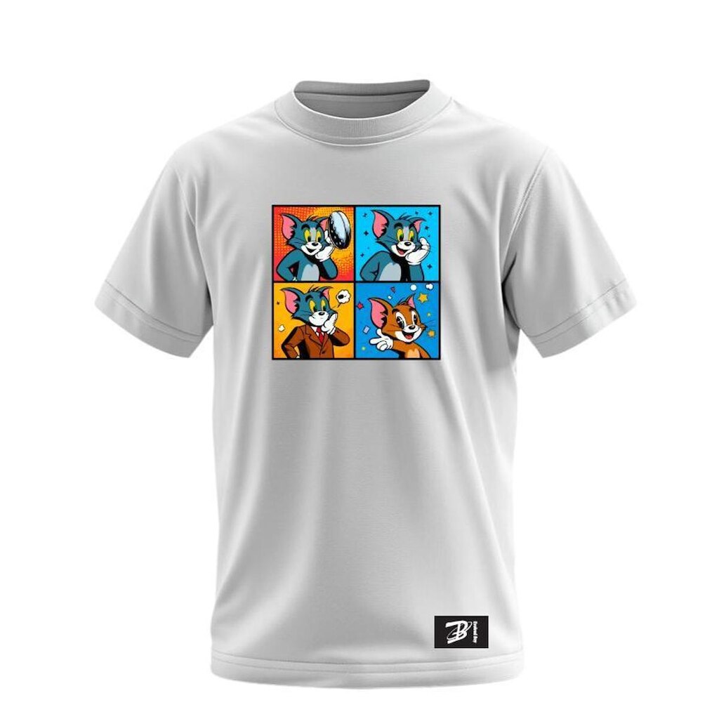 Camiseta infantil Tom e jerry pop quad