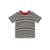 Camiseta Infantil Unissex Com Listras Collab Essendi E Brandili - Preto