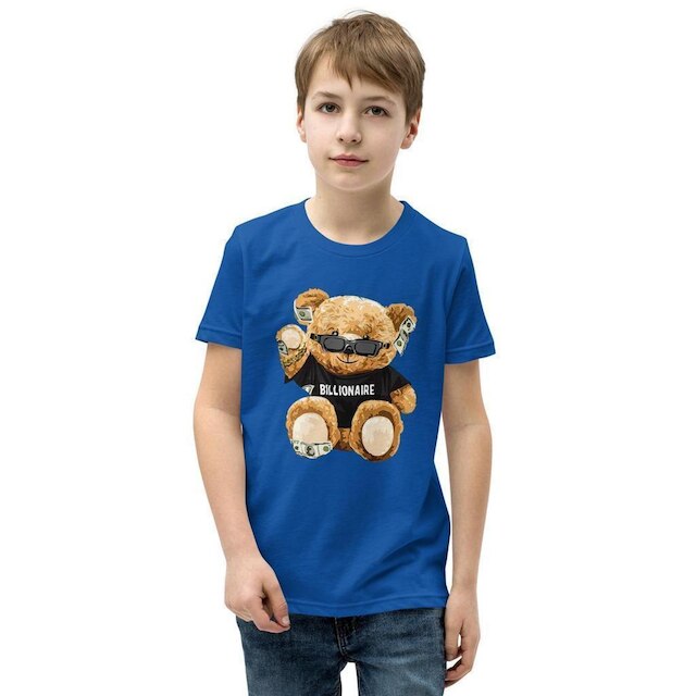 Camiseta Infantil Unissex Urso Bear Billion