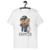 Camiseta Infantil Unissex Urso Bear Happier - Branco