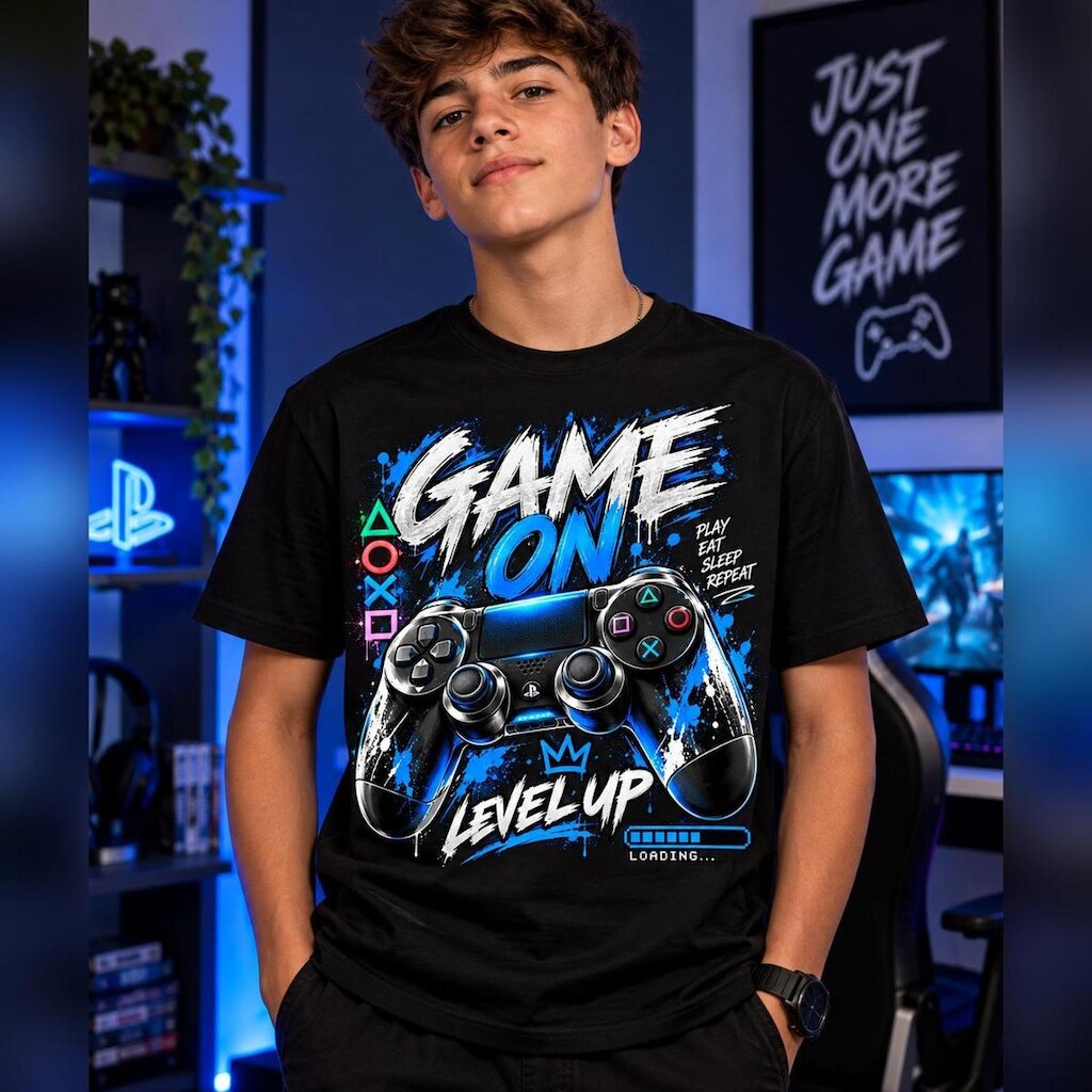 Camiseta Infantil Video Game