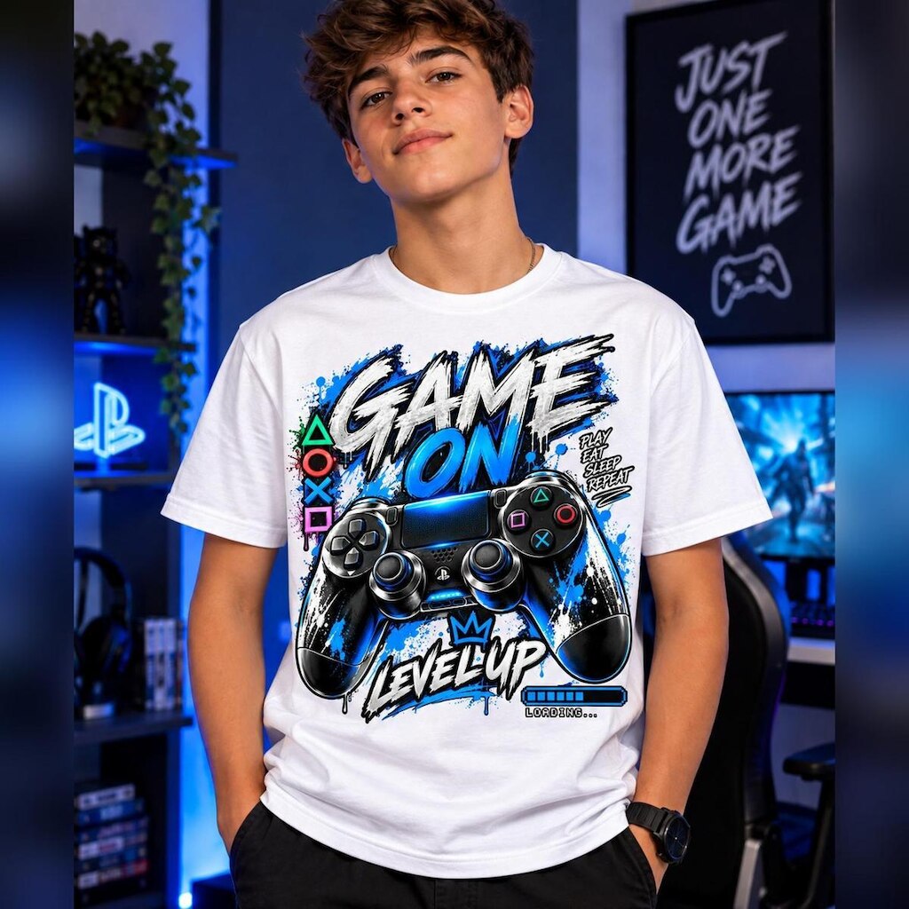 Camiseta Infantil Video Game