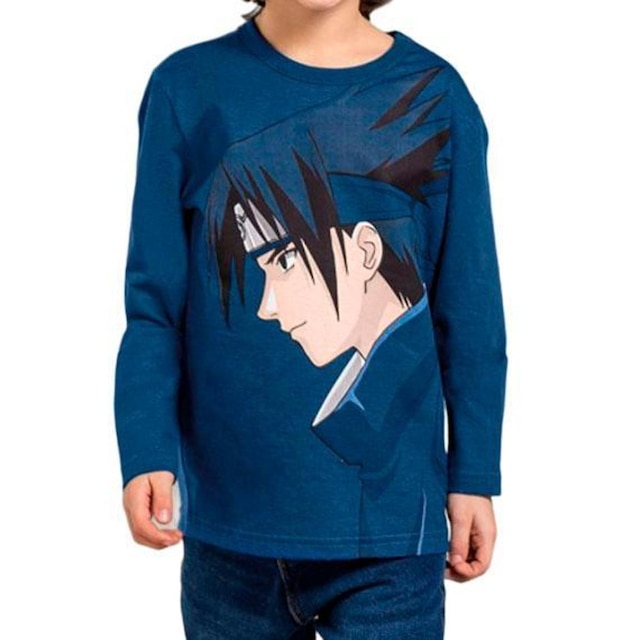 Camiseta Infanto Juvenil Brandili Naruto Manga Longa - 55108