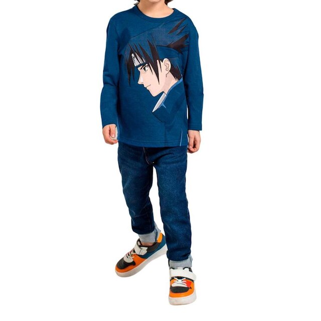 Camiseta Infanto Juvenil Brandili Naruto Manga Longa - 55108