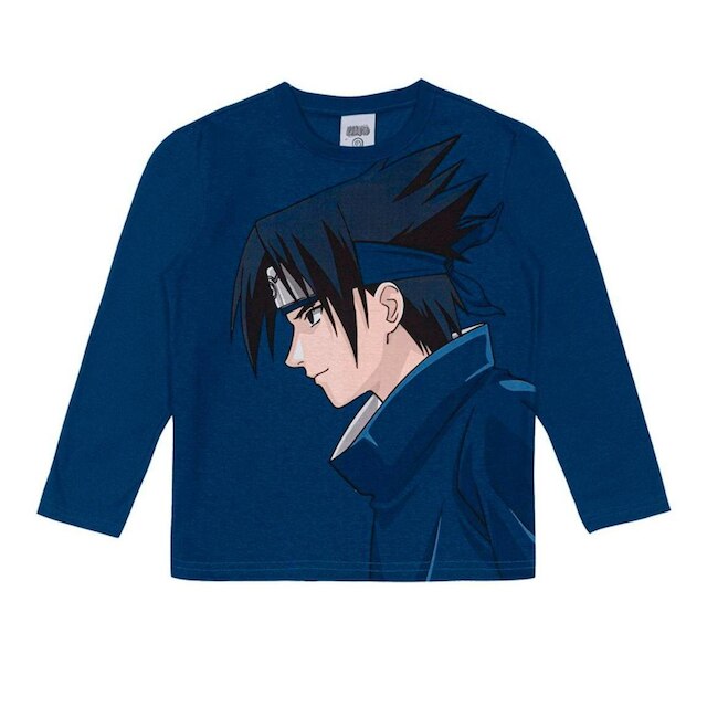 Camiseta Infanto Juvenil Brandili Naruto Manga Longa - 55108