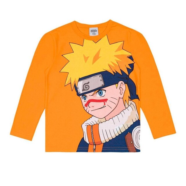 Camiseta Infanto Juvenil Brandili Naruto Manga Longa - 55108