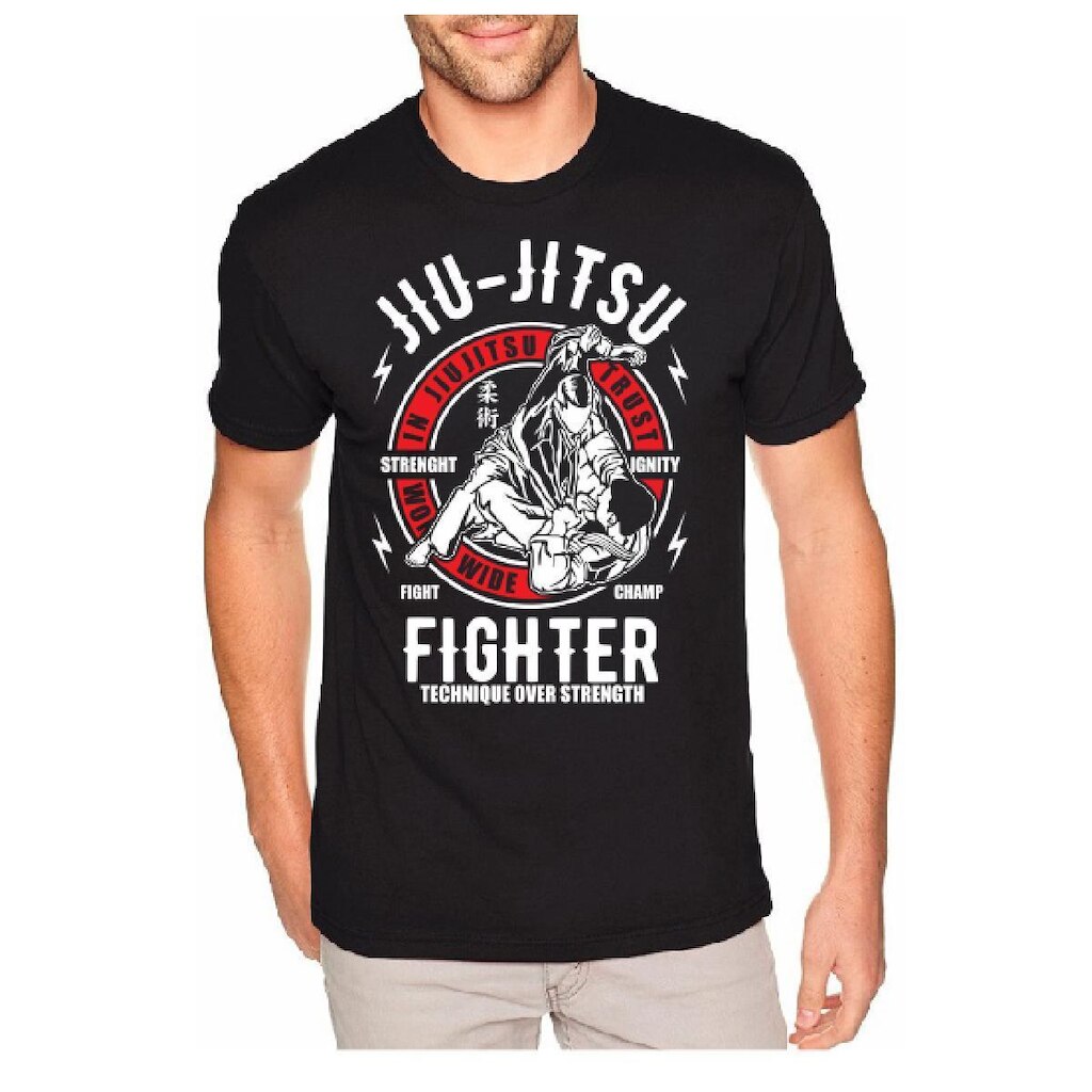 Camiseta Jiu Jitsu Camisa MMA 100% Algodão - BJJ001
