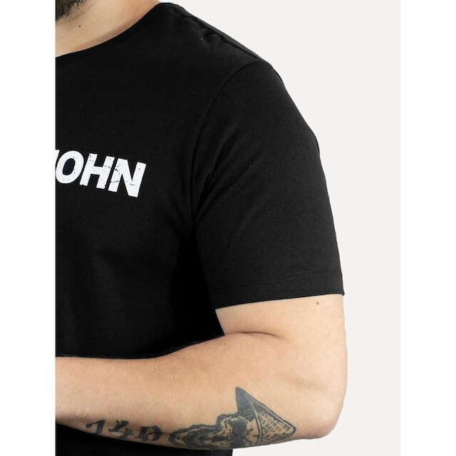 Camiseta John John Masculina JJ Basic Logo Rusty Preta