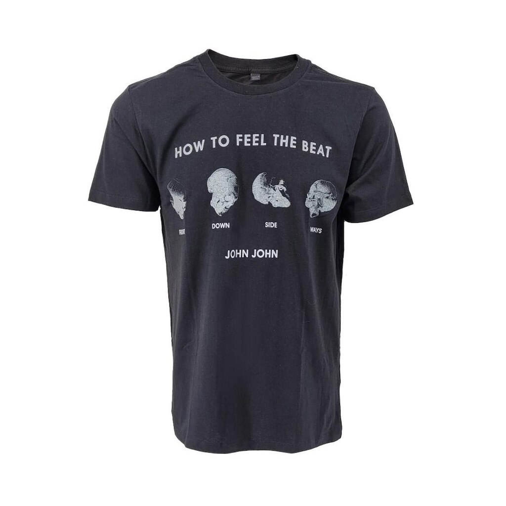 Camiseta John John Masculina Regular How To Feel The Beat Preta